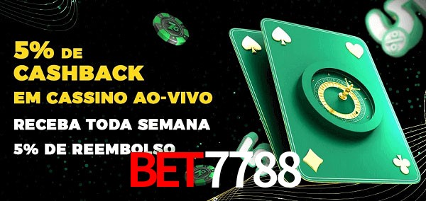 Promoções do cassino ao Vivo bet7788